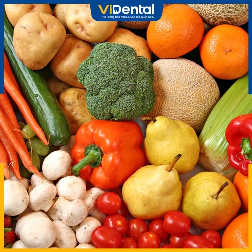Bạn nên ăn những thực phẩm mềm và thật nhiều rau củ quả